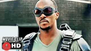 Falcon's First Flight Scene CAPTAIN AMERICA THE WINTER SOLDIER 2014 Movie CLIP HD