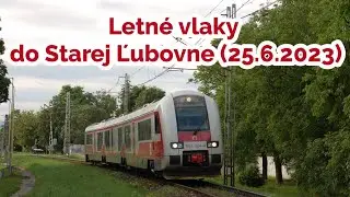 Letn&eacute; vlaky do Starej Ľubovne (25.6.2023)