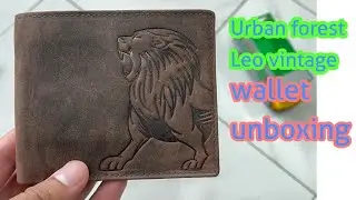 Urban Forest Leo RFID Blocking Vintage wallet unboxing