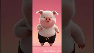 Pig Latin Gibberish #piglet #piggy #dancinganimals #cutepig #pig