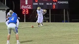 Coosa Christian's DJ Mackey returns the conquerors own kickoff for a touchdown
