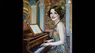 Ожившая картина. Звуки пианино. Юная леди. #art #painting #gold #artist #acrylic #portrait #artwork