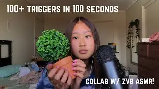 ASMR 100+ triggers in 100 seconds (collab with zvb asmr)