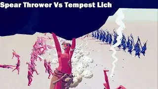 TABS 75v22 Spear Thrower Vs Tempest Lich-Totally Accurate Battle Simulator