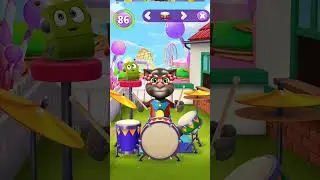 टॉम ने बजाया बैंड,Talking Tom game, #viralvideo #funny #tom #status #shorts#cartoons