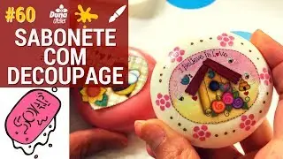 DECOUPAGE EM SABONETE, ESTÊNCIL E PINTURA COUNTRY | Pintando Com o ❤ #60 | TÂNIA MARQUATO