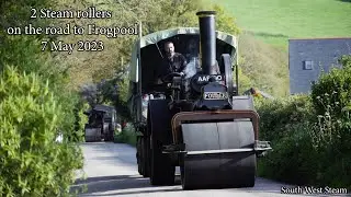 2 Steam rollers on the road to Frogpool 7 May 2023