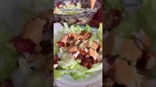 | Warm chicken Salad | chicken salad | reels | Yummy | Cibo | Lettuce salad | peanut sauce |
