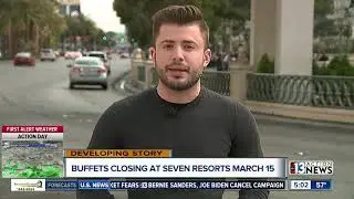 MGM Resorts temporarily closing Las Vegas buffets