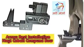 How to install arrow Rest in compund bow #archery @guru drona archery Jalna