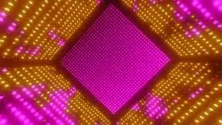 2 Hours 4K Geometric Neon Particle Square &mdash; Infinite Loop  I Screensaver for Meditation