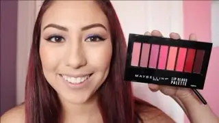 NEW Maybelline Lip Gloss Palette Swatches + 1st Impression | minaakitty