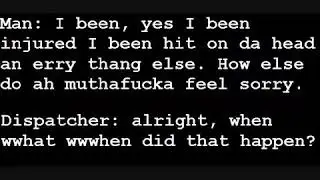 Old Black Guy Calls 911 (Fire/Rescue Dispatch) Funny Hilarious