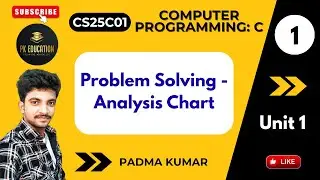 1.1 Problem Solving - Analysis Chart | Computer Programming: C | CS25C01 | Anna university R2025