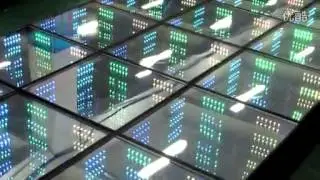 led mirror dance floor (time tunnel effect)
