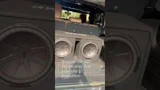 Jeep wrangler 4xe with a new Kicker Audio amp/dual 12&rdquo; subwoofers installation #sonicsoundva #jeep