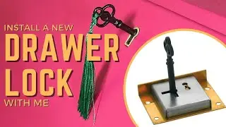 Drawer Lock Installation on writing desk