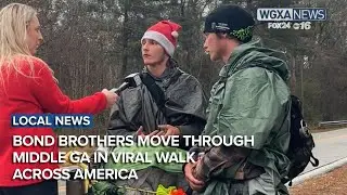 Twin brothers pass through Middle Ga in viral walk across America