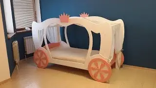 Cinderella Bed DIY Princess carriage | Toddler bed for girl