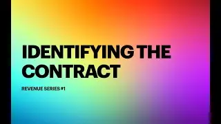 Revenue Series #1: Identifying the contract
