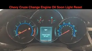 Chevy Cruze Oil Life Reset (Change Engine Oil Soon) - How To - Same for other Chevy Vehicles