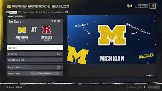 EDL Season 1 Week 10 Michigan 🆚 Rutgers