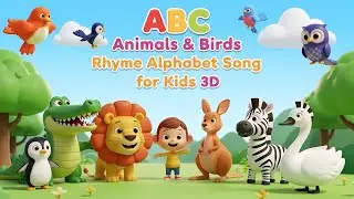 ABC Animals & Birds Rhyme Alphabet Song for Kids 3D