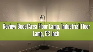 Review BoostArea Floor Lamp, Industrial Floor Lamp, 63 Inch Standing Lamp, E26 Socket, On/Off Footsw
