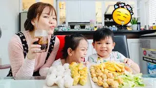 ĐẠI TIỆC DIM SUM + ĐỒ CHIÊN BUỔI SÁNG TẠI NHÀ.