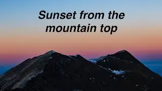 Sunset photoshoot from the mountain top 