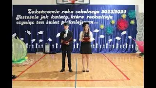 Zakończenie roku szkolnego 2023/2024. Pożegnanie klas ósmych.