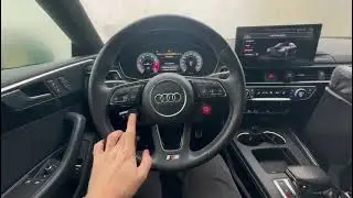 Audi A5 F5 8W6 kierownica R8 / przyciski w kierownicy START STOP ENGINE / DRIVE SELECT