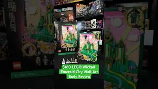 $160 LEGO Wicked Emerald City Wall Art EARLY SET REVIEW #gifted