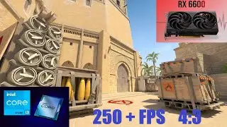 Counter Strike 2|RX 6600 8GB & Intel Core i3-12100F|DEATHMATCH| 4:3 |1280x1024| MIRAGE MAP | 250+FPS