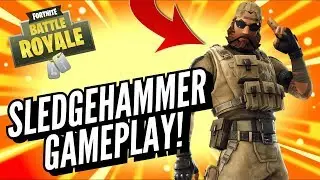 SLEDGEHAMMER Skin Gameplay! In Fortnite Battle Royale..
