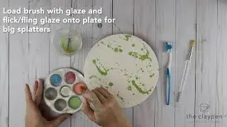 Painting Technique How To: Splatter | Paint Your Own Pottery | The Claypen