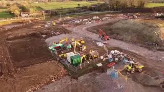 construction site Keyford Meadows sandy hill lane frome somerset housing development
