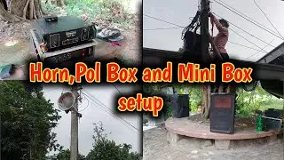 Horn and Mini Box setting in puja || Mini sound box unit vlog || বার পূজা সাউন্ড সেটআপ