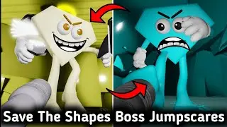 Save The Shapes Original Vs Heaven Mode Boss Jumpscares Showcase - Roblox Gameplay 