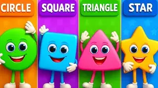 Shapes song for kids | learning colors for toddlers | learn shapes video | english rhymes for babies