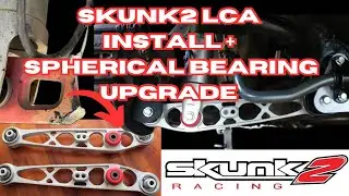 @Skunk2Racing rear lower control arm + spherical bearing upgrade installed in DC integra