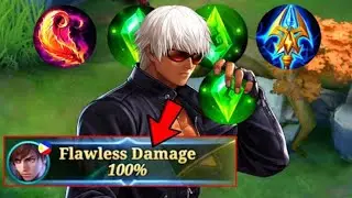 FLAWLESSS DAMAGE 100%!! GUSION MAX DAMAGE BUILD 🤯🗿(must try) #shorts #mobilelegends #gusion 