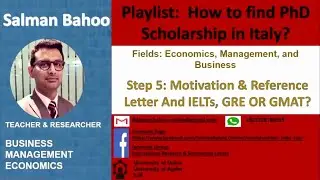 How to write a Motivation and Reference Letters for PhD