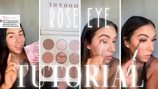 Урок макияжа глаз Rose Eye с использованием новой палетки Rose to Fame от @MorpheOfficial #урок макияжа #morphe