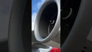 A380-800 engine close up.