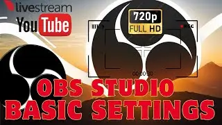 obs studio live stream screen recording basic settings 2023