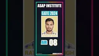 Ratnakar Singh : GATE Topper (AIR -08) | ASAP Chemtime #gate #gate2024 topper  #gatechemistry
