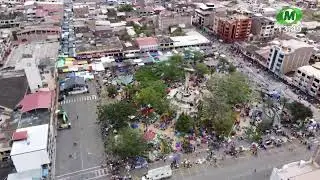 Ambiente previo a la llegada de la Virgen de El Cisne llega a Catamayo