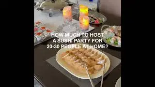 How to Host a Sushi Party without Breaking the Bank #shorts