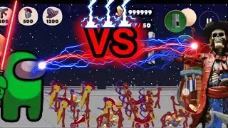 Among Us sword laser vs caribbe pirate | Stick War Legacy - Stickman War Legend